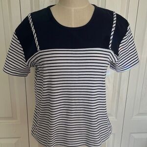 Classic Blue & White Striped Women's Tee